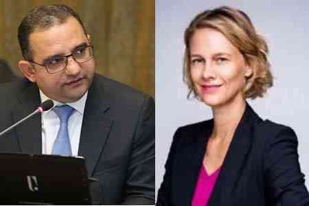 Тигран Хачатрян и Каролин Гегинат обсудили перспективы сотрудничества Правительства РА и Всемирного банка