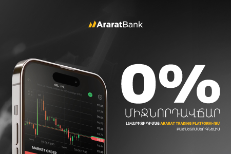 0% Commission on Leveraged Share Purchases via the ARARATBANK Trading Platform